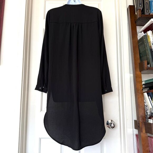 Philosophy Long sleeved Surplice Neck Tunic High-Low Blouse - Picture 8 of 16